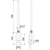 Mexen FA-I електрически нагревател 900 W, черен - W952-0900-70