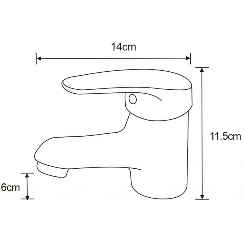 Mexen Erica смесител за мивка, хром - 746400-00