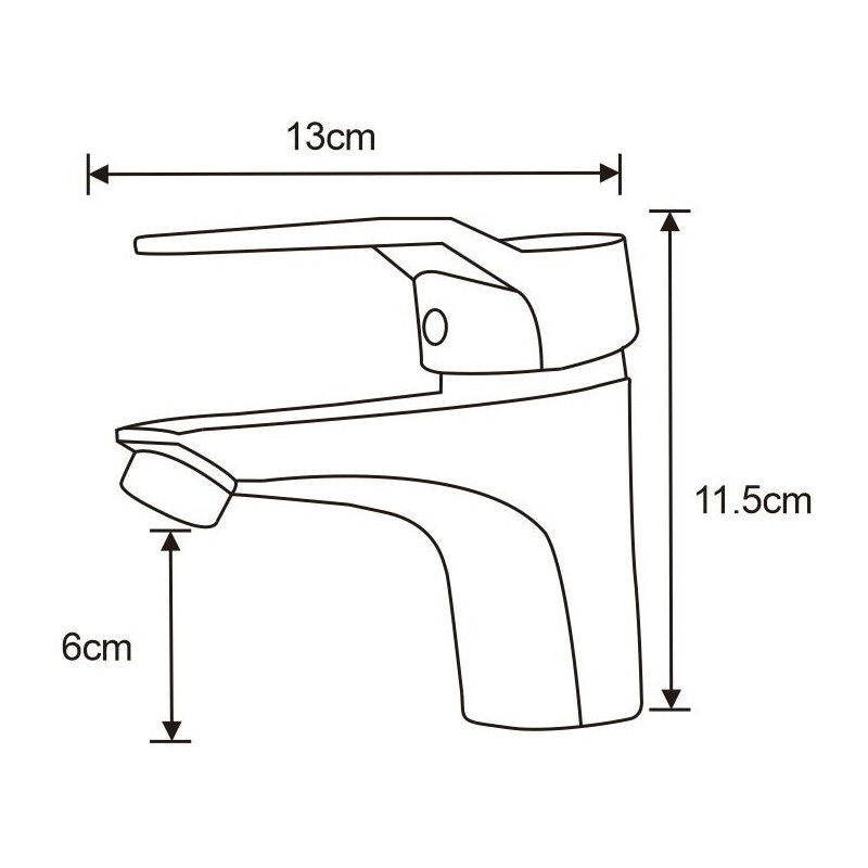 Mexen Caro смесител за мивка, хром - 746600-00
