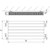 Mexen Line CL22 радиатор плосък 600 x 600 mm, странично свързване, 949 W, бял - W422L-060-060-00