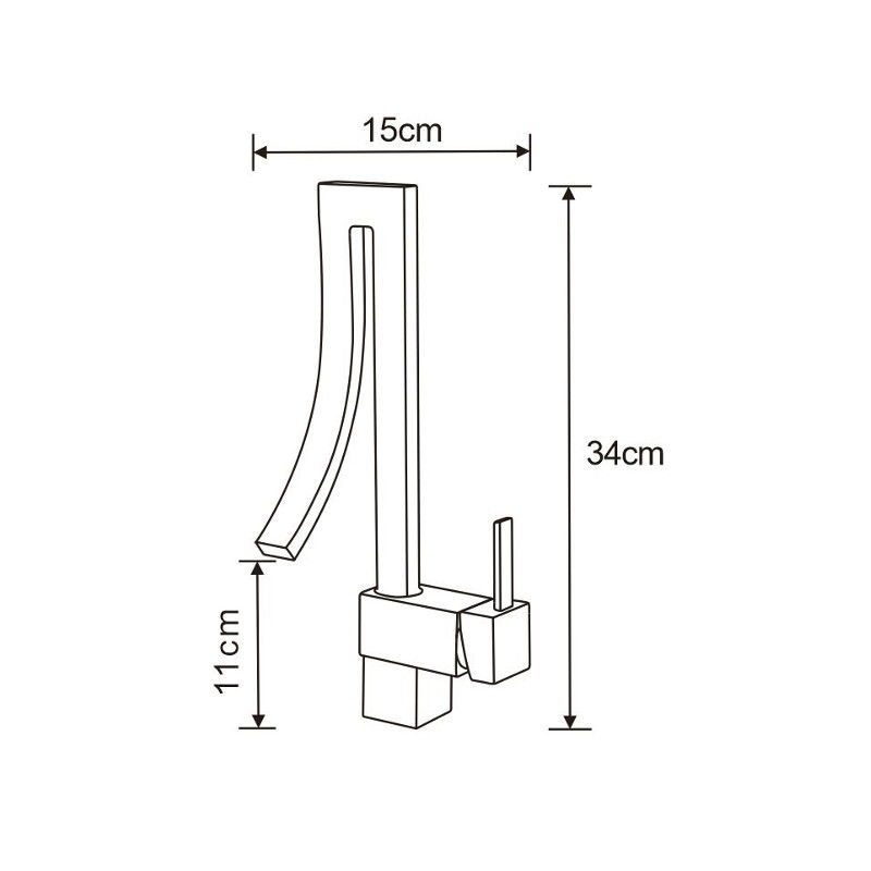 Mexen Elbrus батерия за мивка, черна - 747100-70