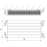 Mexen Line CL33 плосък радиатор 900 x 1300 mm, странично свързване, 3901 W, бял - W433L-090-130-00