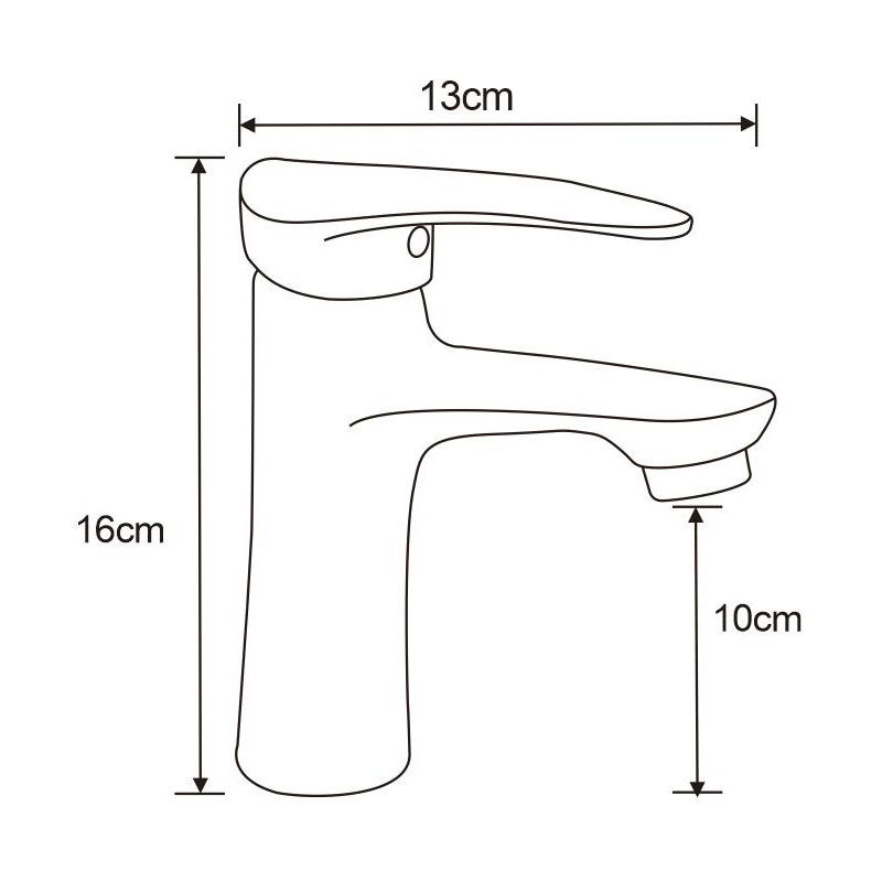 Mexen Irys смесител за мивка, черен - 747500-70