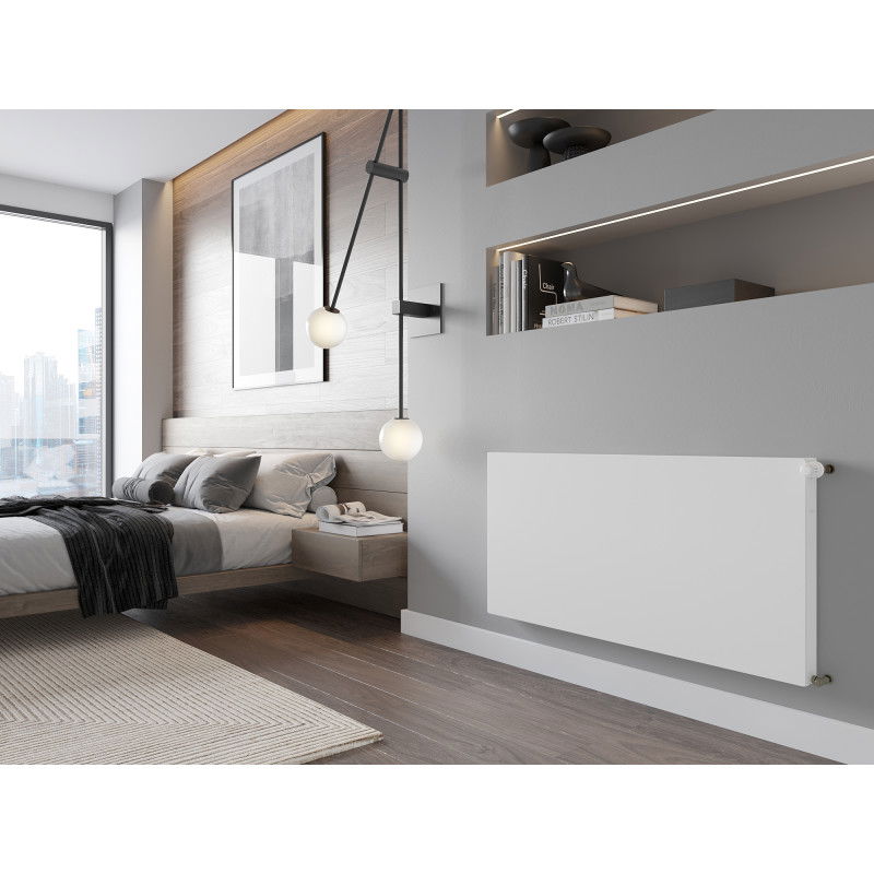 Mexen Flat CF11 панелен радиатор 600 x 1000 мм, странично свързване, 783 W, бял - W411F-060-100-00