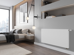 Мексен Flat CVF11 панелен радиатор 300 x 1500 мм, долно захранване, 682 W, бял - W611F-030-150-00