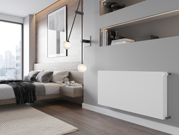 Mexen Flat CF22 панелен радиатор 400 x 1000 мм, странично свързване, 1138 W, бял - W422F-040-100-00