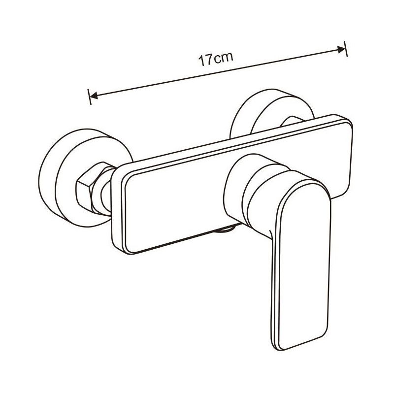 Mexen Cetus душ батерия, хром - 744340-00