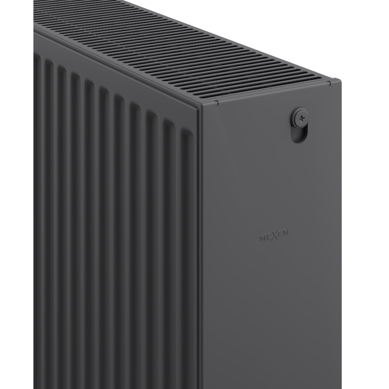 Mexen C33 плосък радиатор 600 x 2600 mm, странично свързване, 6070 W, антрацит - W433-060-260-66