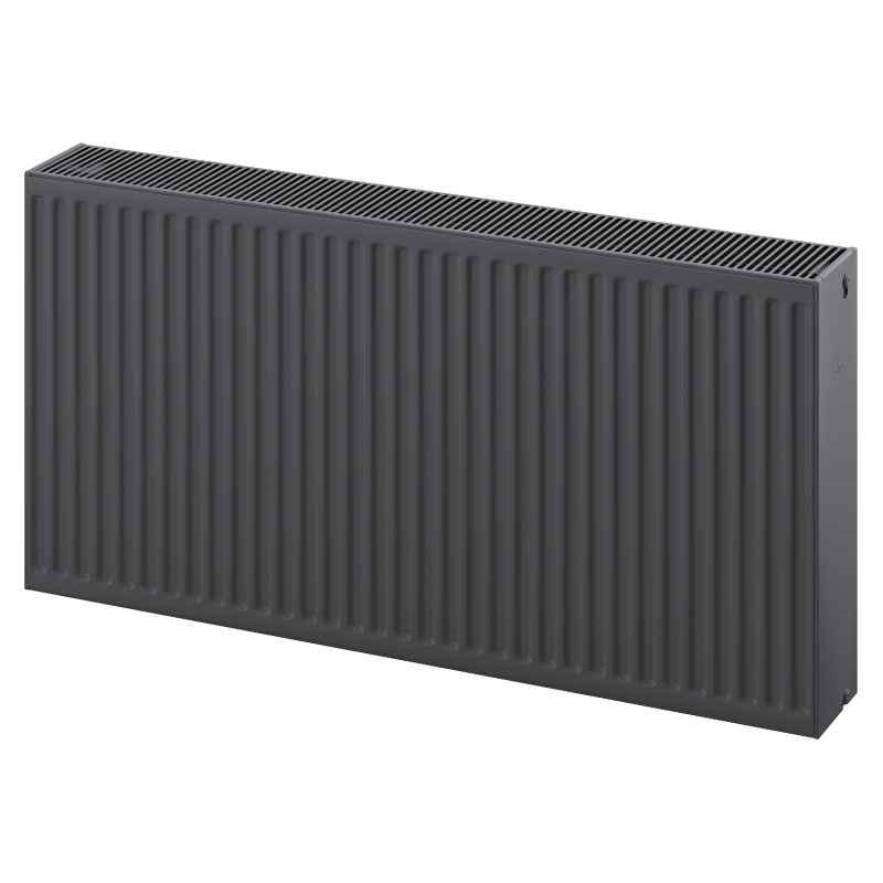 Mexen C33 плосък радиатор 600 x 2600 mm, странично свързване, 6070 W, антрацит - W433-060-260-66