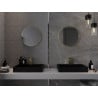 Mexen Loft кръгло огледало за баня 35 см, златна рамка - 9850-035-035-000-50