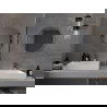 Mexen Loft кръгло огледало за баня 60 см, рамка инокс - 9850-060-060-000-10