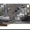 Mexen Loft кръгло огледало за баня 60 см, рамка инокс - 9850-060-060-000-10