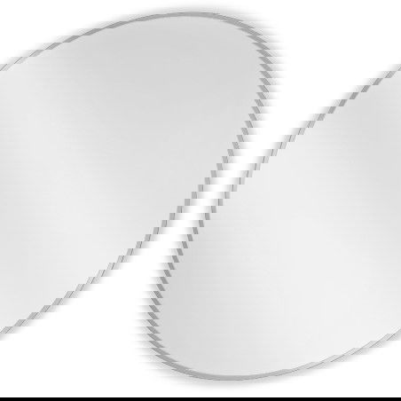 Mexen Loft кръгло огледало за баня 100 см, рамка инокс - 9850-100-100-000-10