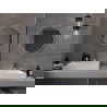 Mexen Loft кръгло огледало за баня 60 см, бяла рамка - 9850-060-060-000-20