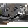 Mexen Loft кръгло огледало за баня 45 см, черна рамка - 9850-045-045-000-70