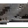 Mexen Loft кръгло огледало за баня 85 см, черна рамка - 9850-085-085-000-70