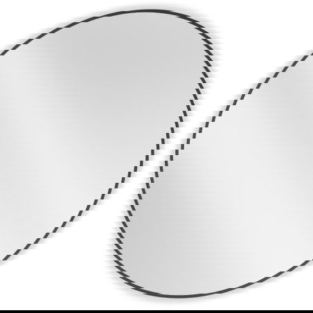 Mexen Loft кръгло огледало за баня 100 см, черна рамка - 9850-100-100-000-70