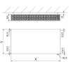 Mexen Flat CVF33 панелен радиатор 600 x 1200 мм, долно свързване, 2641 W, бял - W633F-060-120-00