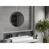 Mexen Loft кръгло огледало за баня 70 см, inox рамка - 9850-070-070-000-10