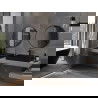 Mexen Loft огледало за баня кръгло 75 см, черна рамка - 9850-075-075-000-70