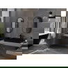 Mexen Loft овално огледало за баня 75 x 40 см, черна рамка - 9851-075-040-000-70