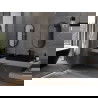 Овално огледало за баня Mexen Loft 80 x 40 см, черна рамка - 9851-080-040-000-70