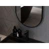 Mexen Loft овално огледало за баня 80 x 45 см, черна рамка - 9851-080-045-000-70