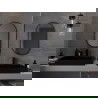 Mexen Loft овално огледало за баня 80 x 45 cm, черна рамка - 9851-080-045-000-70