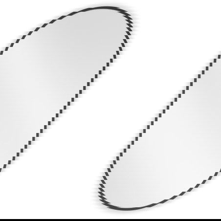 Mexen Loft овално огледало за баня 85 x 50 см, черна рамка - 9851-085-050-000-70