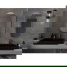 Овално огледало за баня Mexen Loft 90 x 45 см, златна рамка - 9851-090-045-000-50