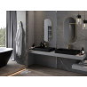 Mexen Loft Овално огледало за баня 90 x 45 см, рамка в цвят матово злато
