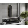 Mexen Loft овално огледало за баня 100 x 35 cm, златна рамка - 9851-100-035-000-50