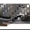 Mexen Loft овално огледало за баня 100 x 35 см, златна рамка - 9851-100-035-000-50