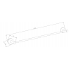 Mexen Remo закачалка за хавлии, хром - 7050724-00
