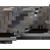 Mexen Loft овално огледало за баня 100 x 50 cm, златна рамка - 9851-100-050-000-50