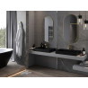 Mexen Loft овално баня огледало 100 x 50 см, рамка в четкано златисто
