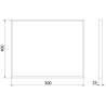 Mexen Loft правоъгълно огледало за баня 50 x 40 cm, златна рамка - 9852-050-040-000-50