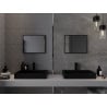 Mexen Loft правоъгълно огледало за баня 50 x 40 cm, черна рамка - 9852-050-040-000-70