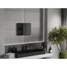 Mexen Loft правоъгълно огледало за баня 50 x 40 cm, черна рамка - 9852-050-040-000-70