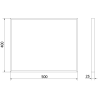 Mexen Loft правоъгълно огледало за баня 50 x 40 cm, черна рамка - 9852-050-040-000-70