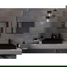 Mexen Loft правоъгълно огледало за баня 60 x 40 см, черна рамка - 9852-060-040-000-70