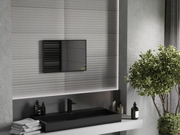 Mexen Loft правоъгълно огледало за баня 60 x 40 cm, черна рамка - 9852-060-040-000-70