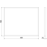 Mexen Loft правоъгълно огледало за баня 60 x 50 cm, златна рамка - 9852-060-050-000-50
