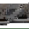 Mexen Loft правоъгълно огледало за баня 60 x 50 см, черна рамка - 9852-060-050-000-70