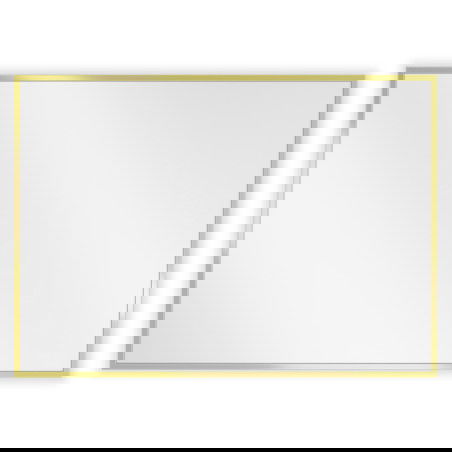 Mexen Loft правоъгълно огледало за баня 70 x 50 см, златна рамка - 9852-070-050-000-50