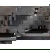 Mexen Loft правоъгълно огледало за баня 70 x 50 см, черна рамка - 9852-070-050-000-70