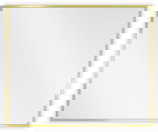 Mexen Loft правоъгълно огледало за баня 60 x 50 cm, златна рамка - 9852-060-050-000-50