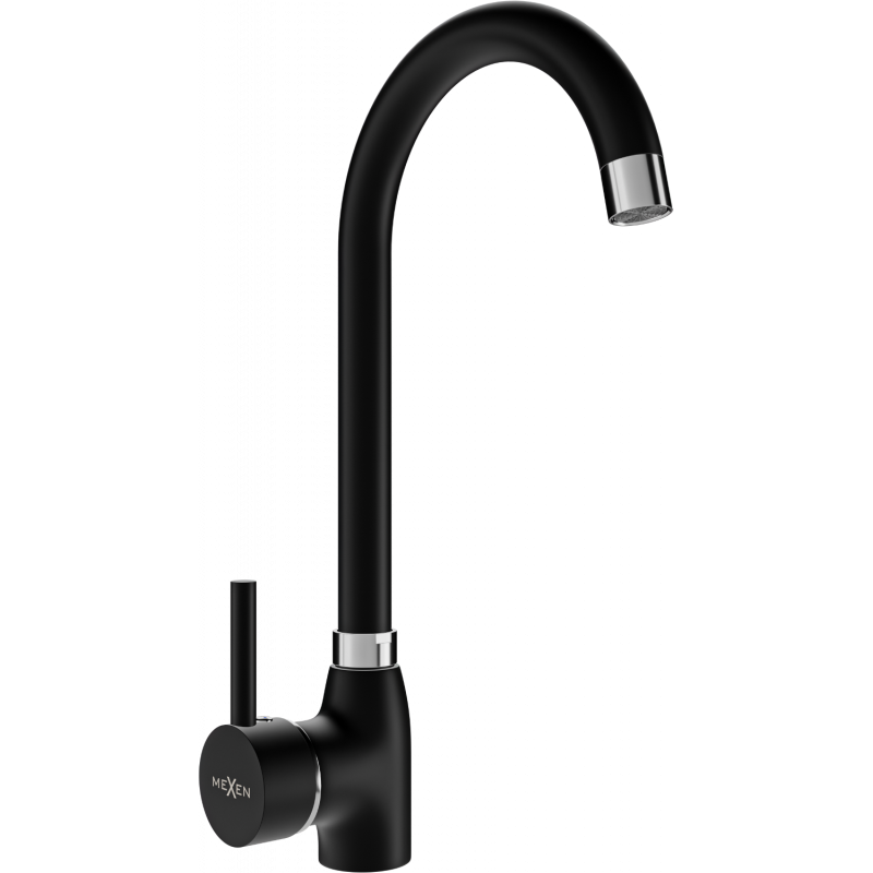 Mexen Telma кухненски смесител, черен - 670200-70