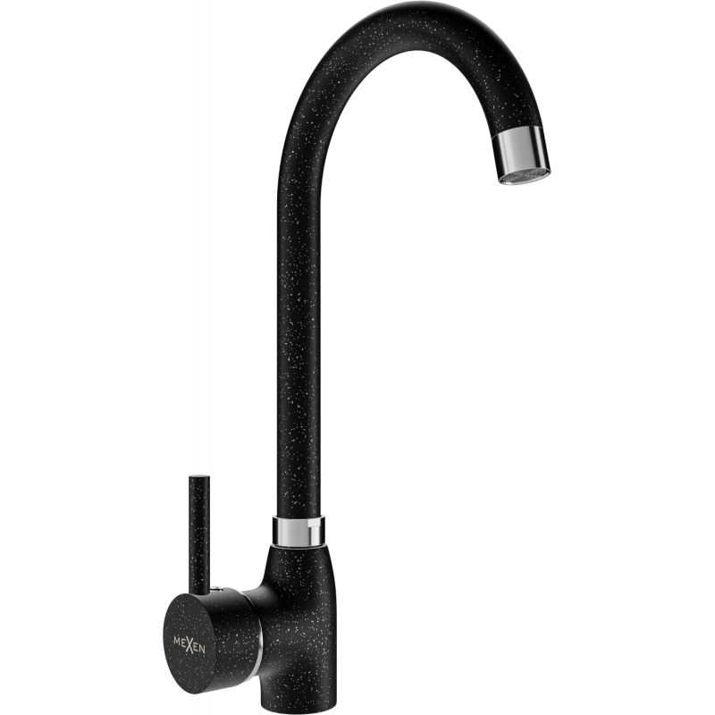 Mexen Telma Кухненски смесител, черен със пръски - 670200-76