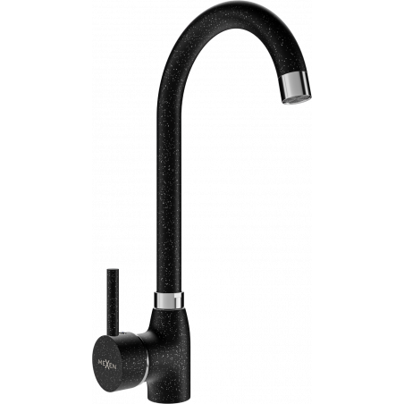 Mexen Telma кухненски смесител, черно пръскан - 670200-76
